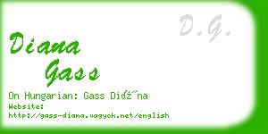 diana gass business card